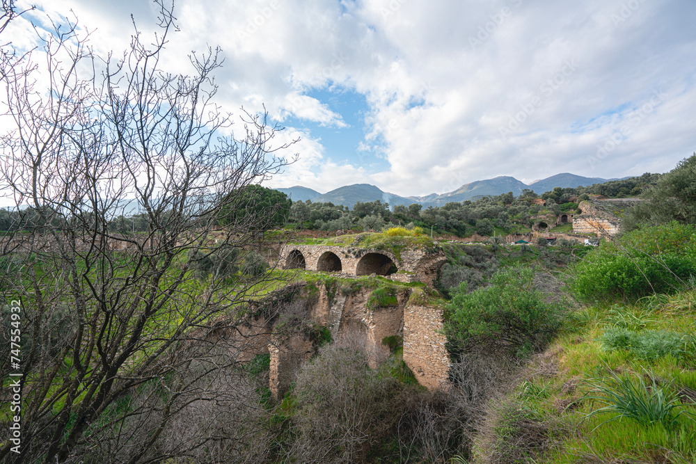 Scenic views from The Nysa on the Maeander which was an ancient city and bishopric of Asia Minor, whose remains are in the Sultanhisar, Aydın, Turkey