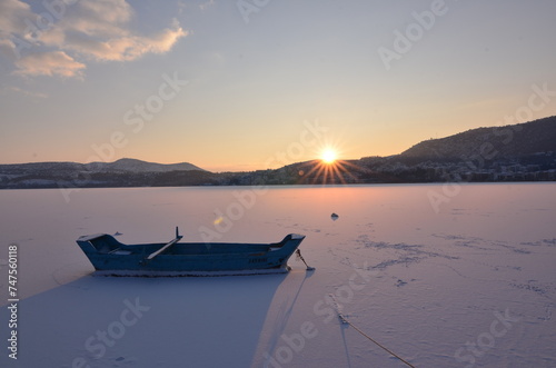 boat on the lake