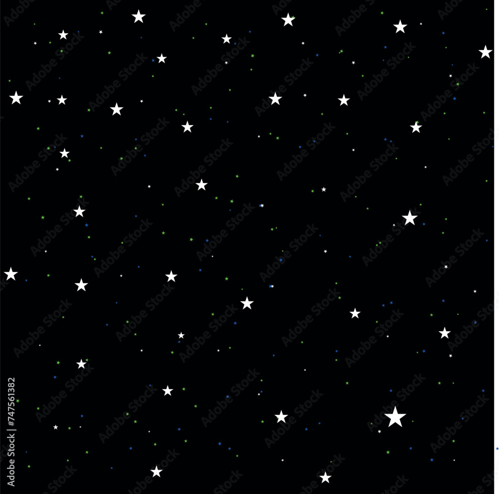 Fototapeta premium Stars Sky Night vector illustration