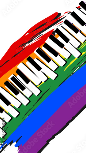 Abstract piano keys. Used for decoration, advertising design, websites or publications, banners, posters and brochures.
