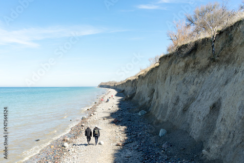 Fototapeta Naklejka Na Ścianę i Meble -  Steep coast on the Baltic Sea in Mecklenburg