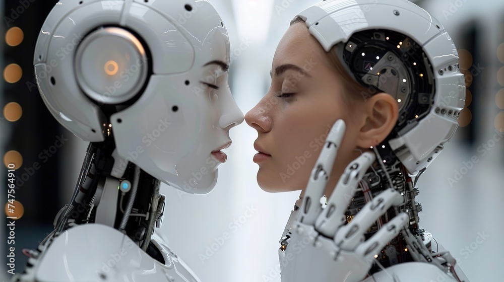 Technology meets humanity background. AI, machine learning, big data Technology meets humanity background. AI, machine learning, big data