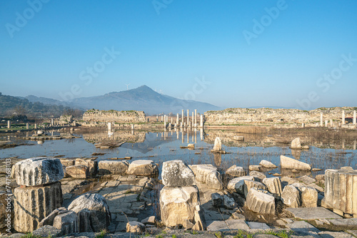 Картината върху платно Scenic views from Magnesia which was an ancient Greek city in Ionia,  at an impo