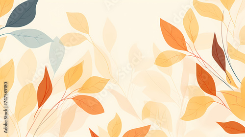 Seamless background picture, leaves pattern