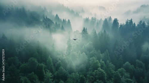 use of aerial drones photo