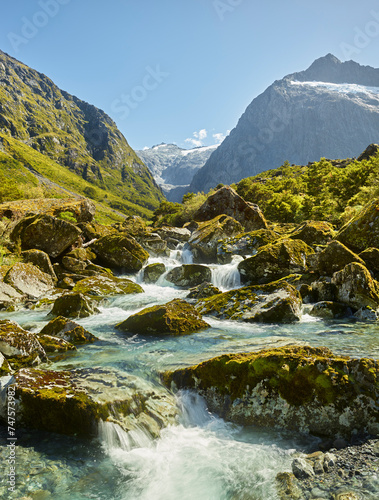 Mount Talbot, Hollyford River, Fiordland Nationalpark, Southland, Südinsel, Neuseeland, Ozeanien