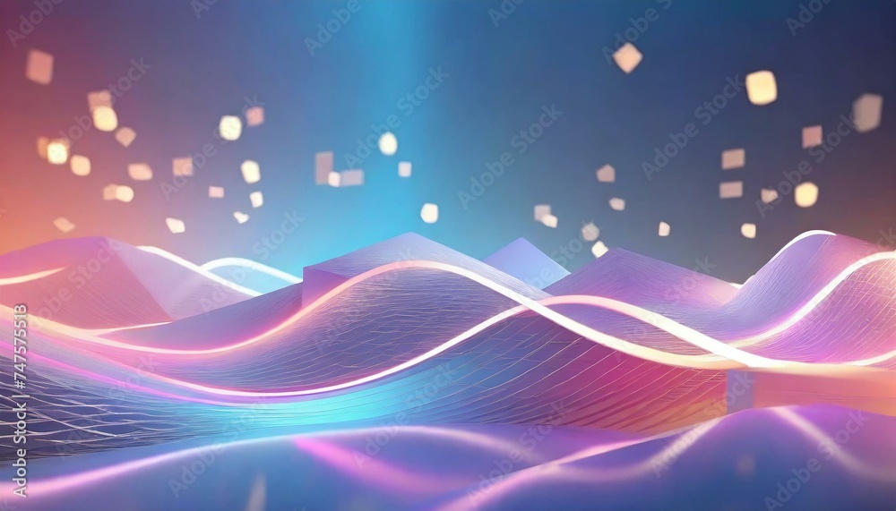 Fototapeta premium abstract background with glowing lines