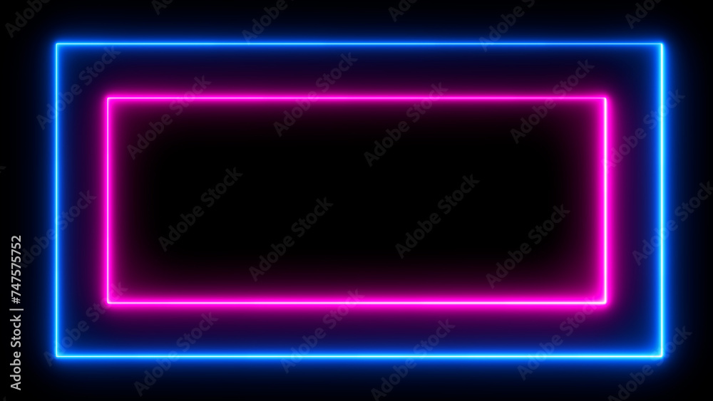 Neon frames background Neon frames background