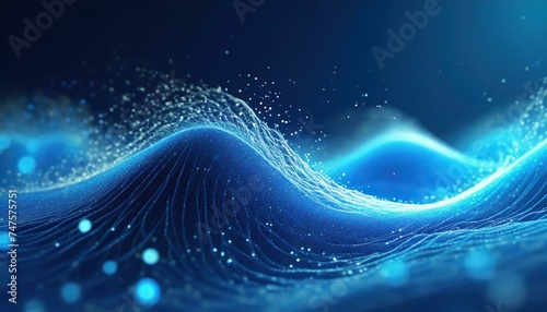 abstract blue background with waves