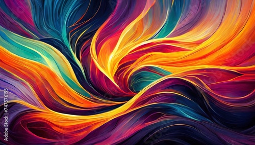 abstract background with waves