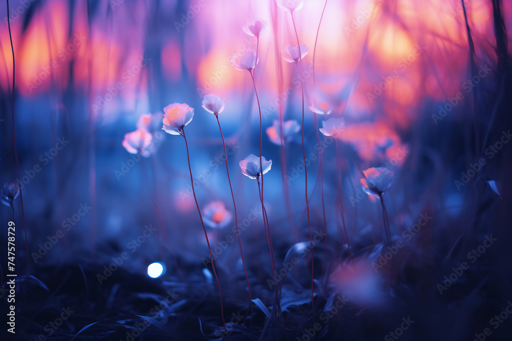 Fototapeta premium Mystical Floral Whispers