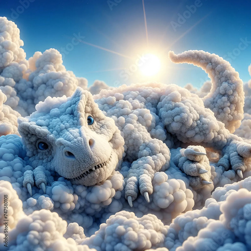 Dinosaur In The Sky Flying