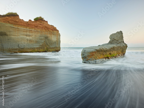 Kreidefelsen, Waipipi, Taranaki, Nordinsel, Neuseeland, Ozeanien photo