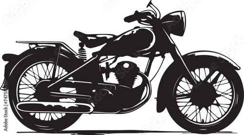 Motorcycle  silhouette vector