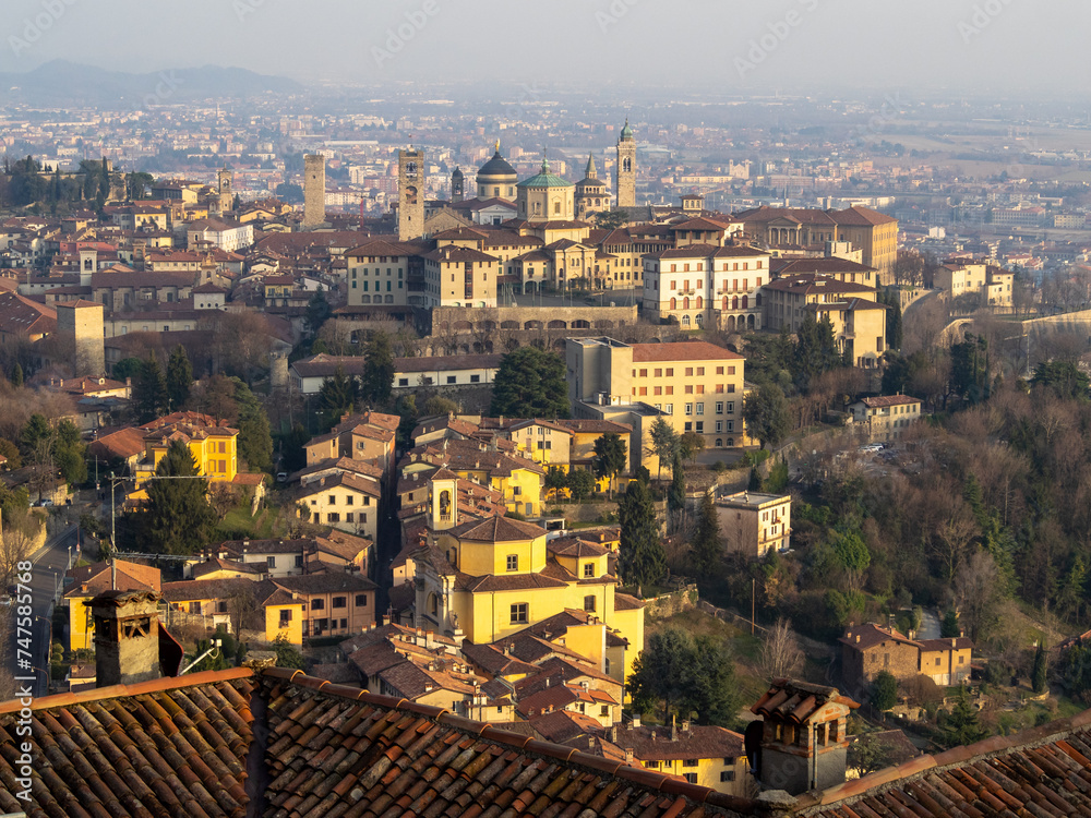 Bergamo Città Alta from San Vigilio