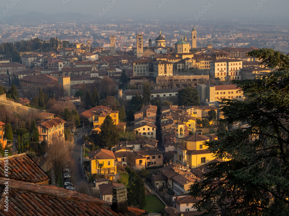 Bergamo Città Alta from San Vigilio