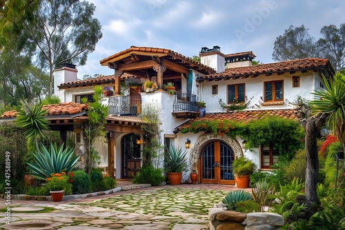 Beautiful Mediterranean Villa with Lush Garden