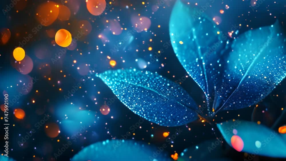 Blue Bokeh Effect, generative ai