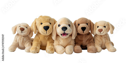 Cute and soft stuffed dog toy as a gift for children. © PNG for U