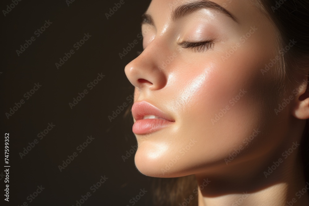 Natural beauty highlighted by the sun, casting a radiant glow on a redhead. Natural beauty highlighted by the sun, casting a radiant glow on a redhead.