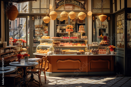 Decadent Delights: A French Patisserie's Display