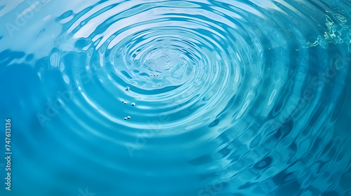 Round splash of water isolated on white background