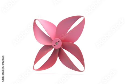 3D illustration of toroidal drone propeller isolated on white background