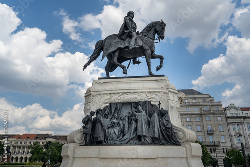 Photography Bronze equestrian statue of Count Gyula Andrássy in Budapest, Hungary