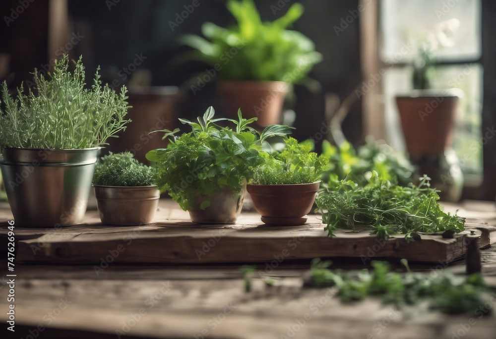 Herb garden on a rustic wooden table homemade gardening spices DIY Easy Herb Garden for Beginners Herb garden on a rustic wooden table homemade gardening spices DIY Easy Herb Garden for Beginners