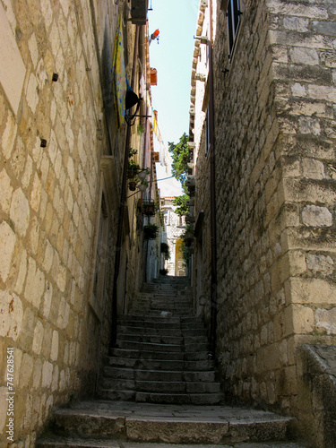 Narrow Street of Dubrovnik  Croatia