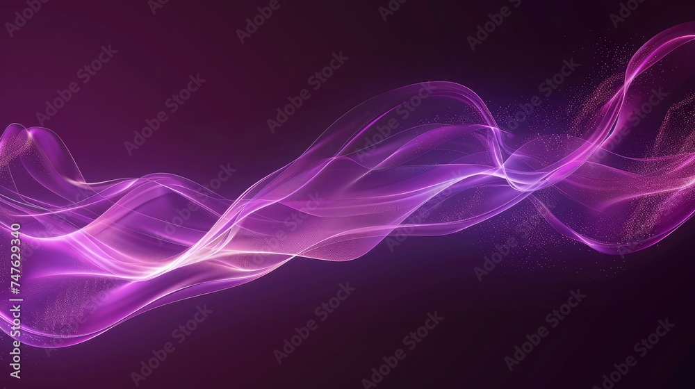 Abstract flowing neon wave purple background - Abstract flowing neon wave purple background -
