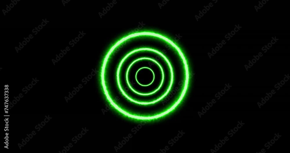 Animation of light circles moving on black background Animation of light circles moving on black background