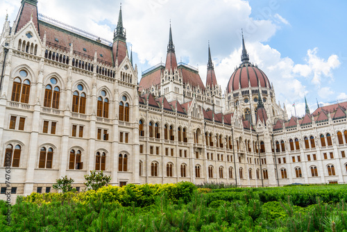 View of the Hungarian Parliament building in Budapest. Hungary. 