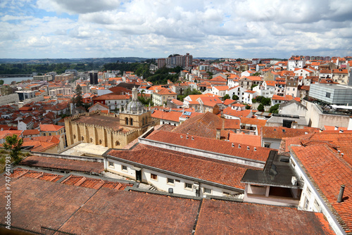 Cityscape Coimbra with cathedral in Coimbra, Portugal