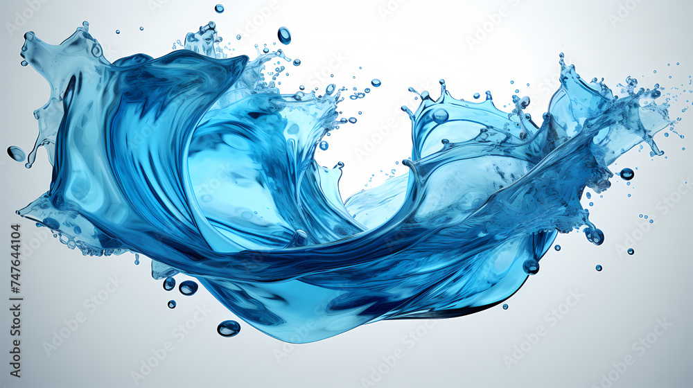 Water spiral splash isolated on transparent background Water spiral splash isolated on transparent background