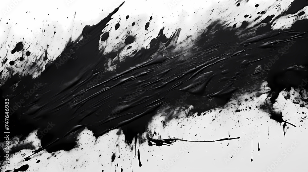 Obraz premium Black paint splash, suitable for art, design and creative projects