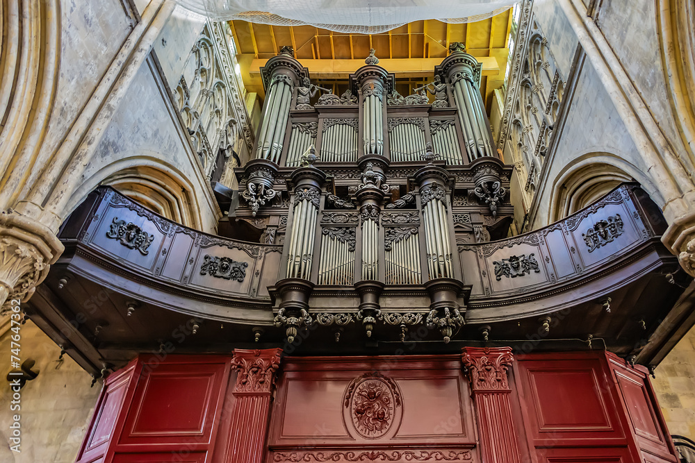 Interior of Saint Jacques Church of Dieppe (Eglise SaintJacques) dates