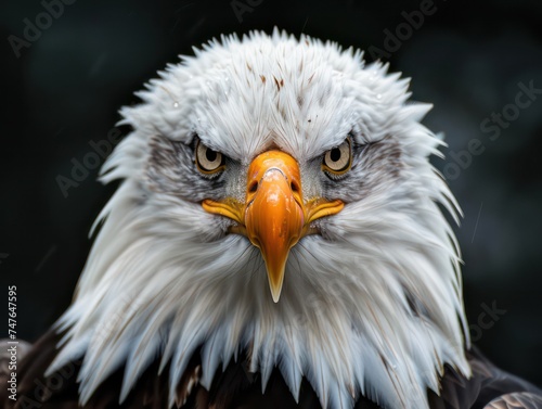 Close-up picture of an American Bald Eagle