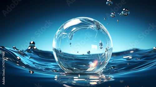 Water spiral splash isolated on transparent background, representing fluid dynamics and motion