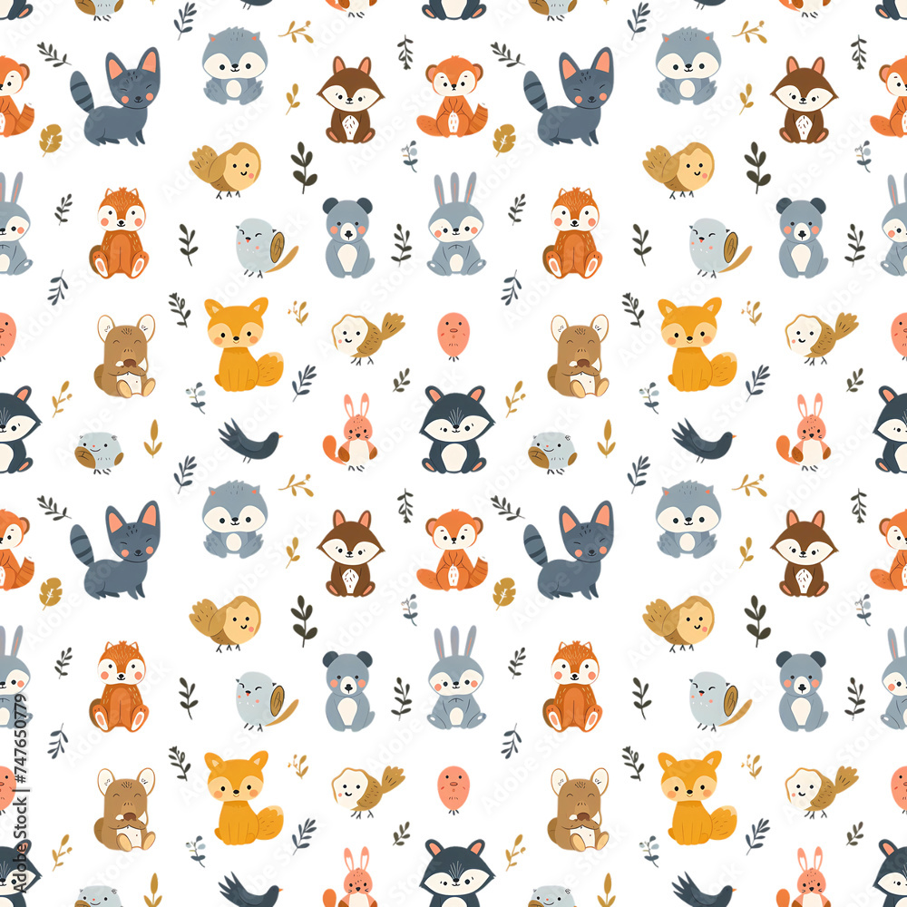 Cute Seamless Animal Pattern Cute Seamless Animal Pattern