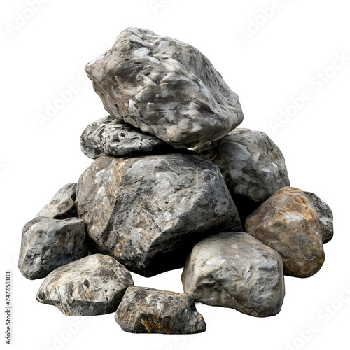 Stack of Rocks Balanced on Top of Each Other