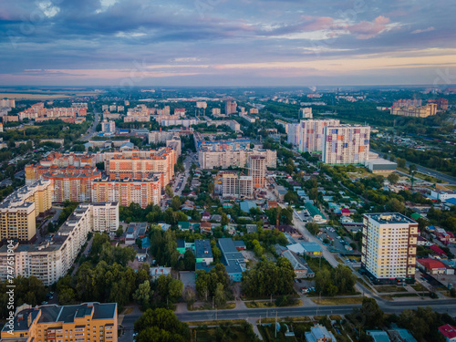 Fototapeta Naklejka Na Ścianę i Meble -  aerial view city buildings