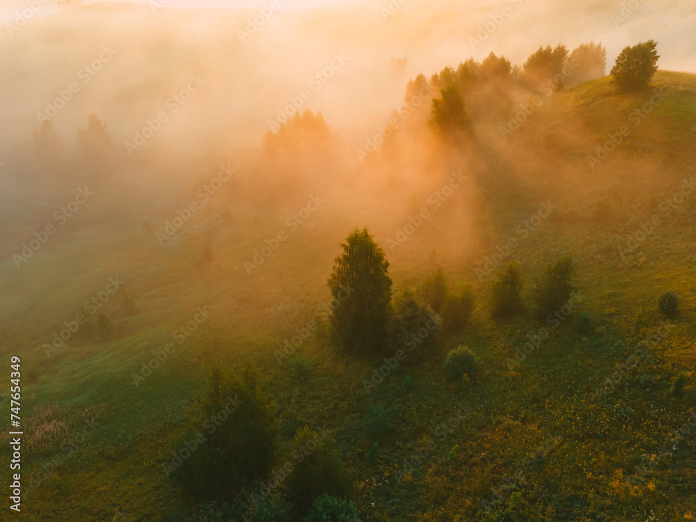 view of the landscape from above