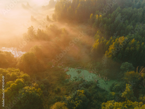 aerial view of the landscape