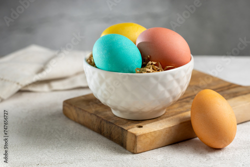 sstkEaster. Colorful painted Easter eggs. photo