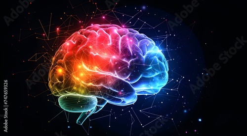 neurons of the human brain  thinking processes  neural connections 