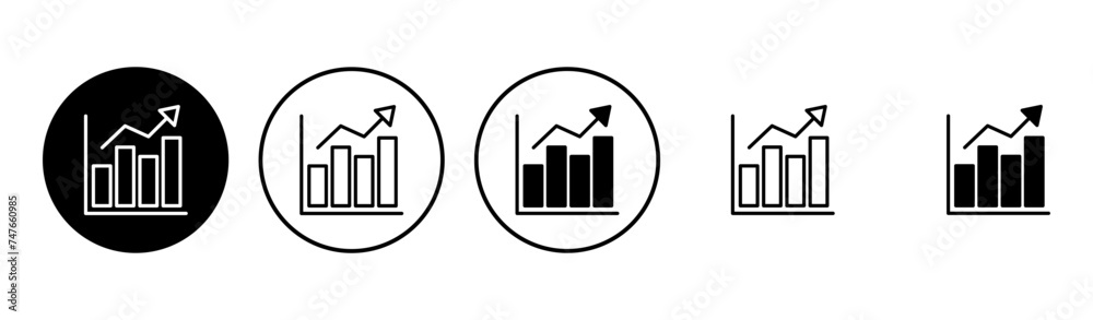 Growing graph Icon set. Chart icon. diagram icon Growing graph Icon set. Chart icon. diagram icon