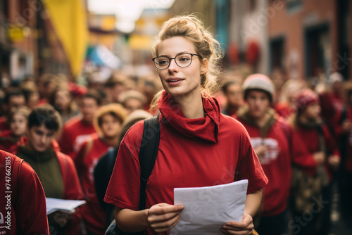 Activists organizing a fundraising event to support refugees and asylum seekers, providing essential resources and assistance to those fleeing conflict and persecution.