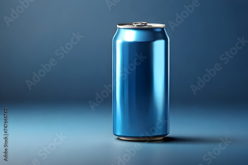 Closeup empty Aluminum energy drink soda can with metallic finish mockup. Photorealistic packaging mockup template. Ideal for beer, lager, alcohol, soft drinks, soda, fizzy pop, energy drink, juice 