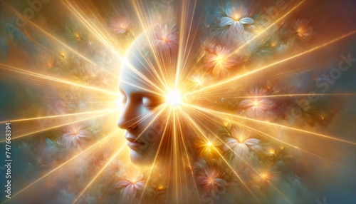 Radiance of Enlightenment: A Luminous Awakening of the Mind with Blossoming Thoughts and Ideas